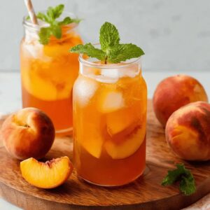 Trà đào ngọt mát mê